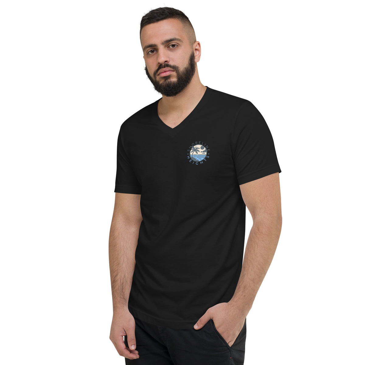 Shoreline Logo Short Sleeve V-Neck T-Shirt